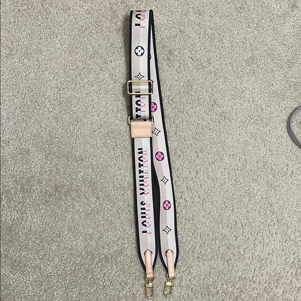LV Pink and Black Strap